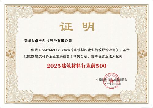 Latest company news aboutJoaboa Tech Mencapai Pengakuan Ganda: 2025 '500 Perusahaan Bahan Bangunan Teratas' dan 'Perusahaan Pertumbuhan Lima Bintang'!